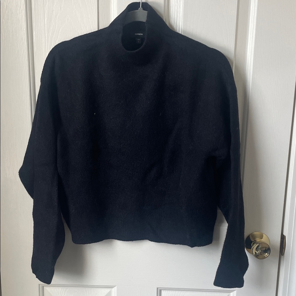 2/$25 Express Classic Black Cowl Neck Sweater